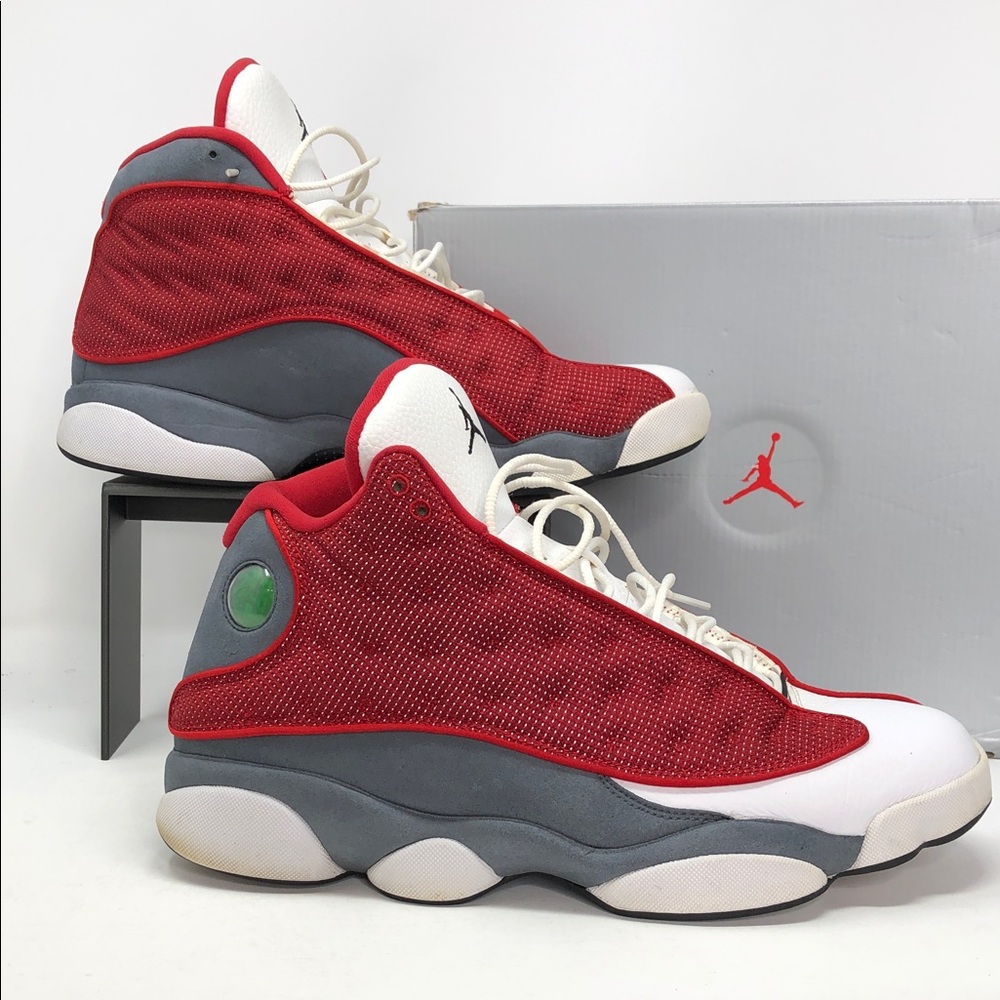 Air Jordan 13 Retro Men’s DJ5982-600 Red Flint Authentic Sneakers - Size 12